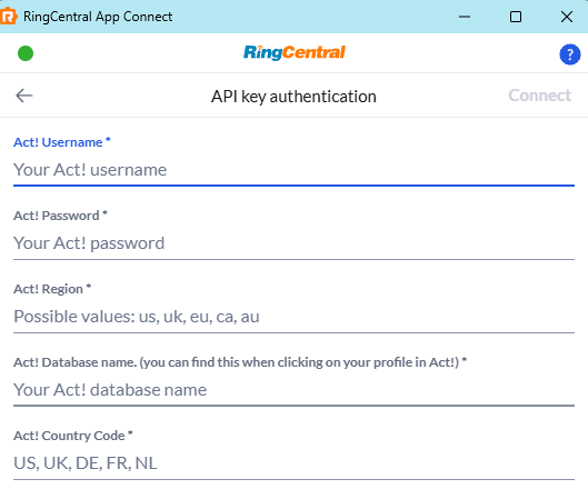 Connect to Act!