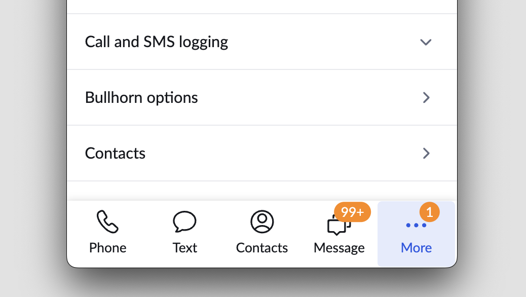 Bullhorn default Note Action
