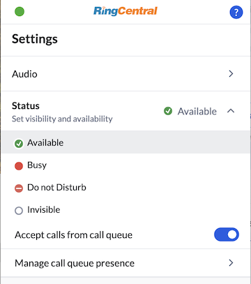 Accept call queue calls