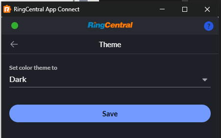 Color theme options