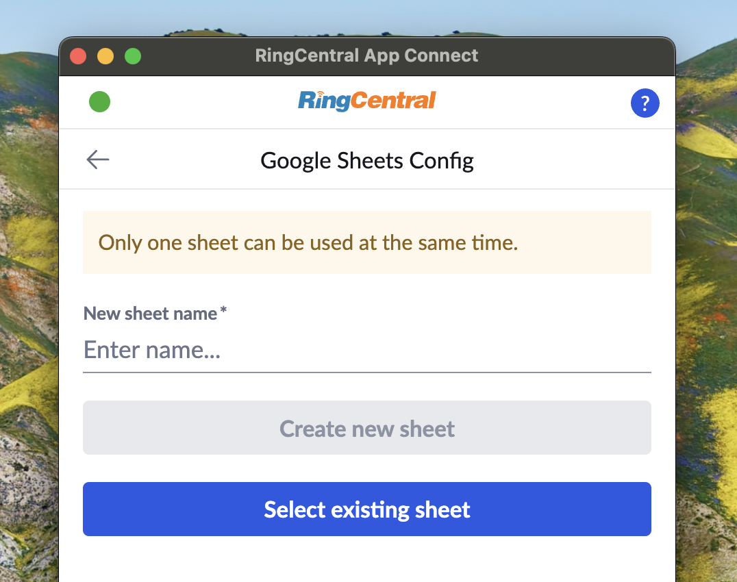 Create Google Sheet