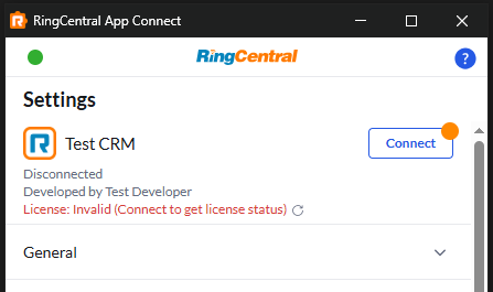 License status display - invalid