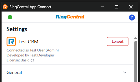 License status display - valid