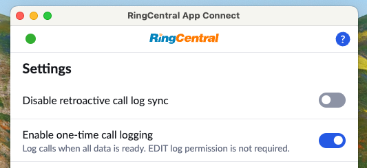 Logging calls