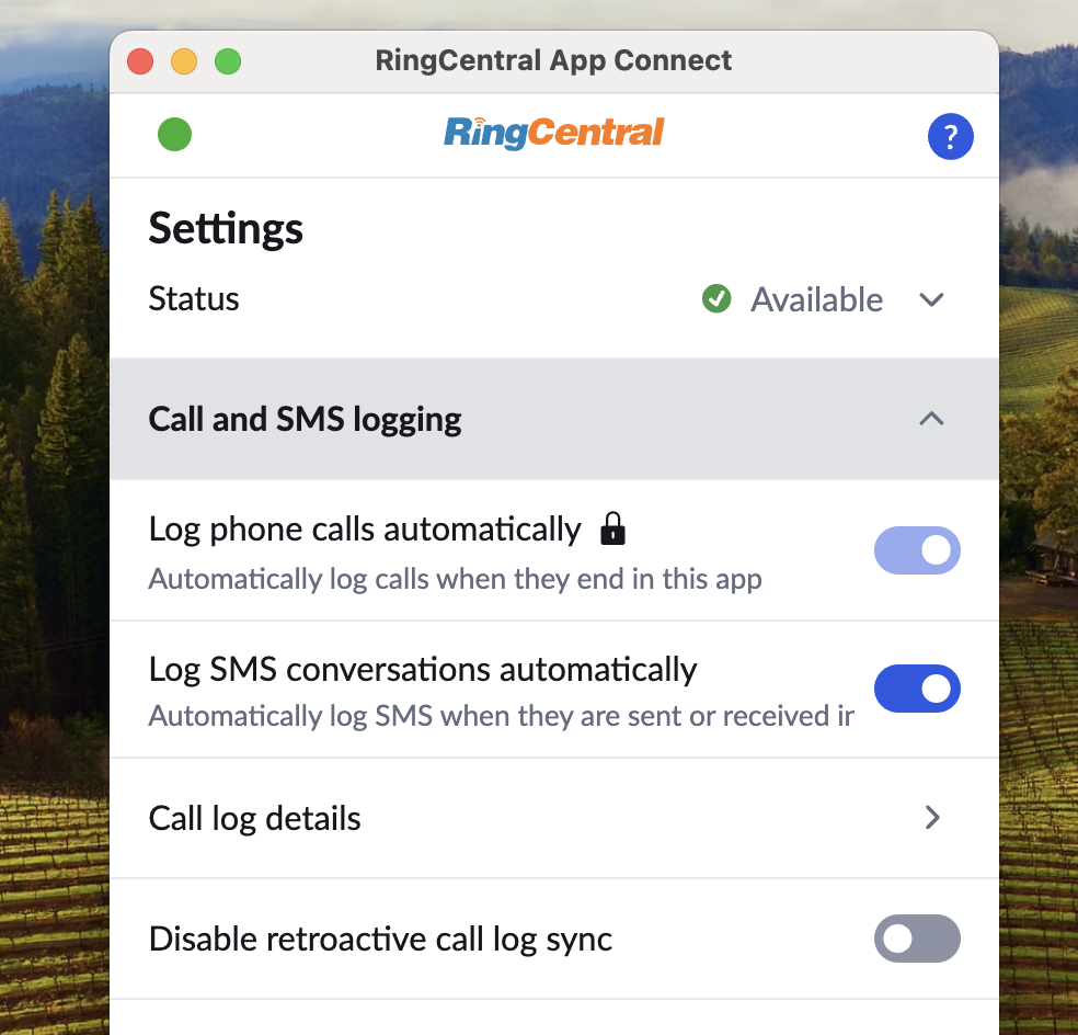 Disable retroactive call logging